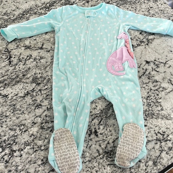 Carter's Other - 5/$30 Carters Fleece Zip Footies 12 Months